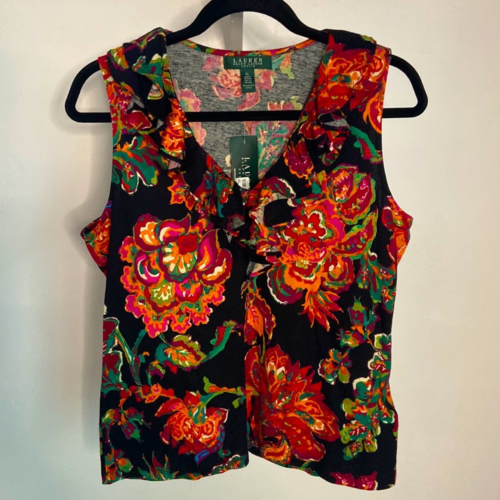 Lauren Ralph Lauren Petite Floral Blouse